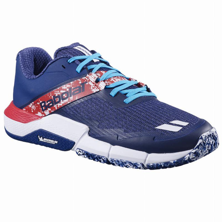 Zapatillas de Pádel de Pádel Babolat Movea 2 Azul Oscuro Rojo