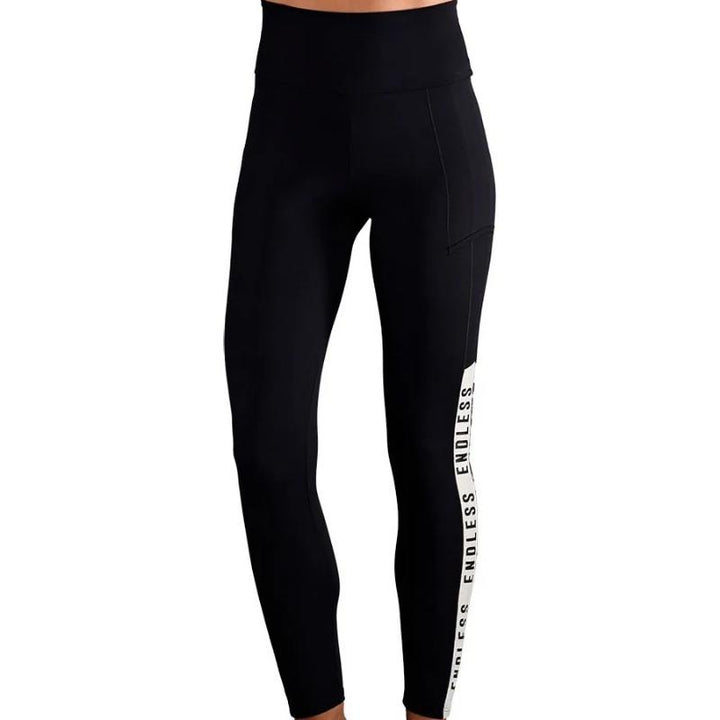 Mallas Endless Syncro Negro Dorado