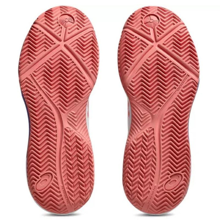 Zapatillas de Padel Asics Gel Dedicate 8 Padel Blanco Rosa Mujer