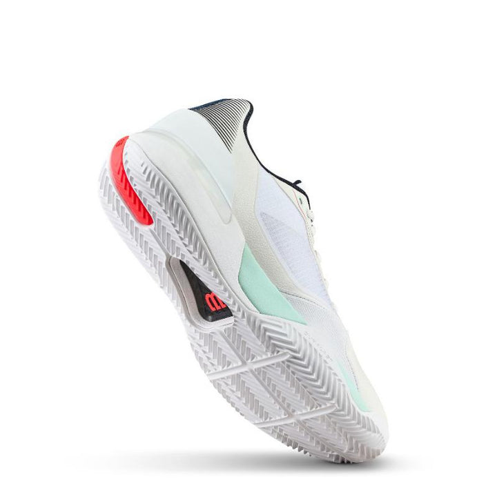Zapatillas de Padel Wilson Rush Tour 5 Clay Blanco Aqua Coral