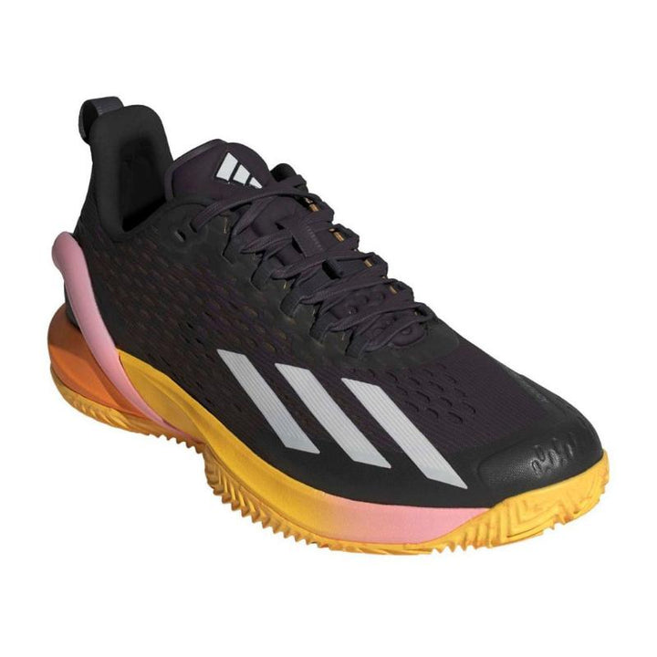 Zapatillas de Pádel de Pádel Adidas Adizero Cybersonic Negro Plata Naranja