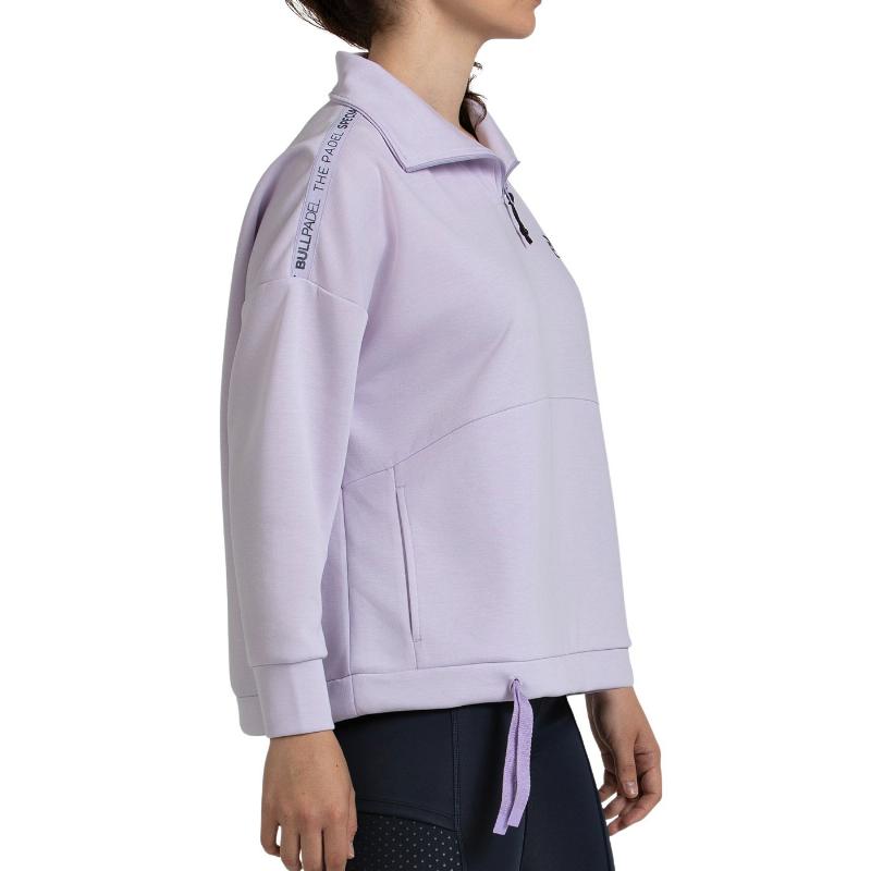 Sudadera Bullpadel Alasia Lila Pastel
