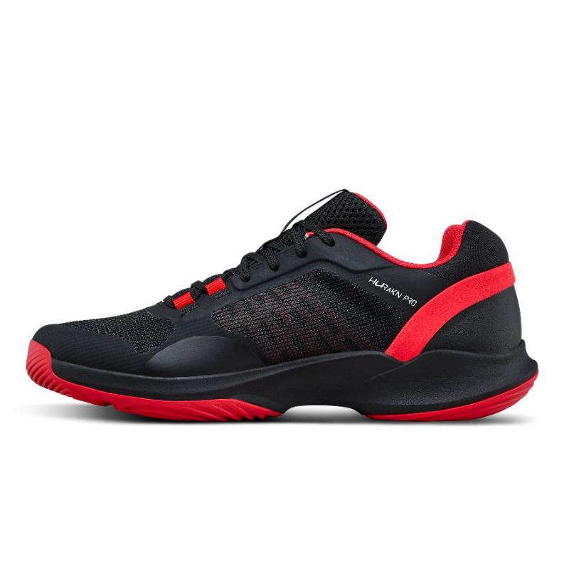 Zapatillas de Padel Wilson Hurakn Pro V2 Negro Rojo Blanco