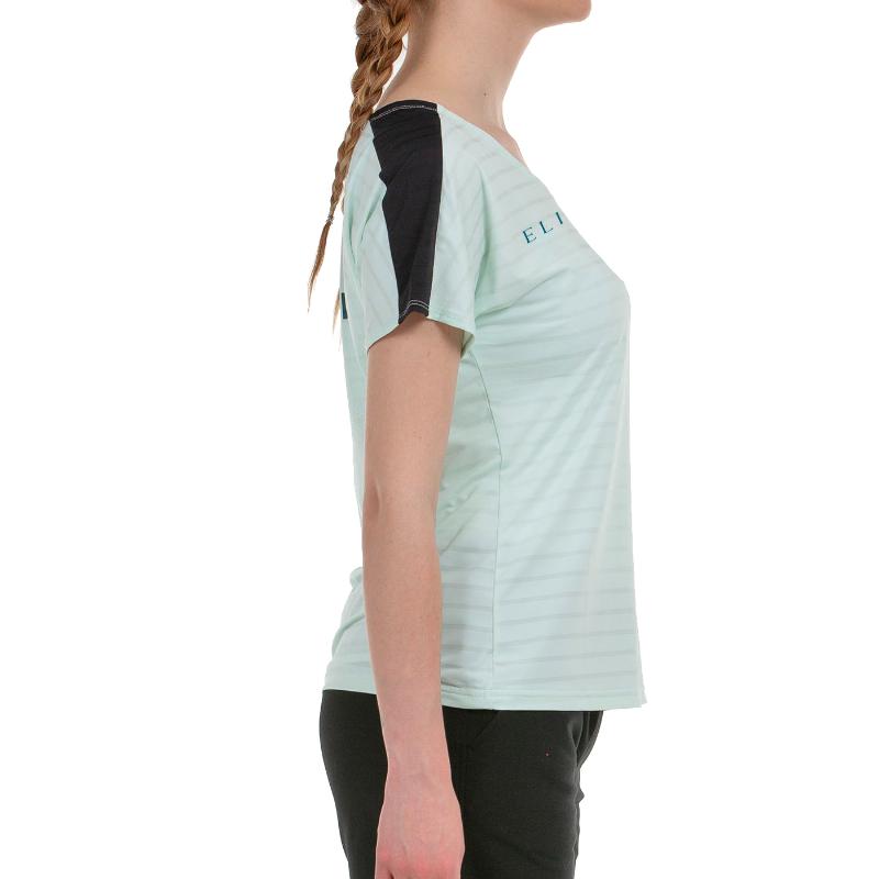 Camiseta Bullpadel Gemma Triay 25V Verde Agua Bicolor