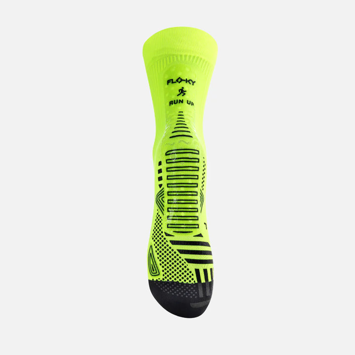 Calcetines Floky Run Up Medium Amarillo Fluor