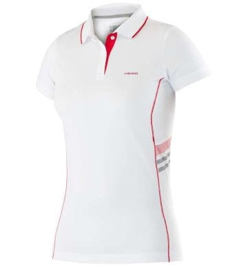 Polo Head Club Bianco Rosso Bambina