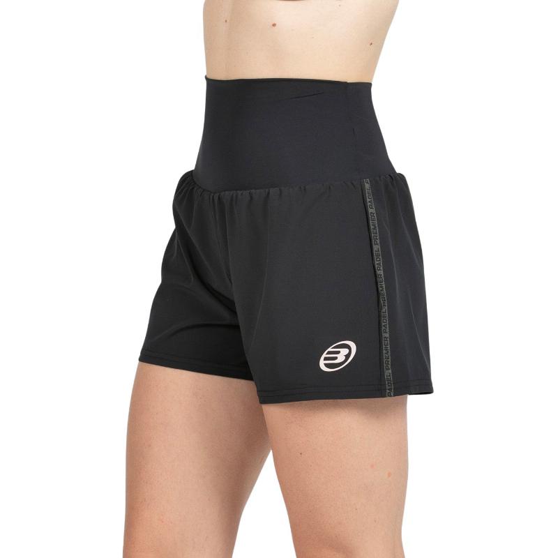 Short Bullpadel Premier Padel Pitan Negro Mujer
