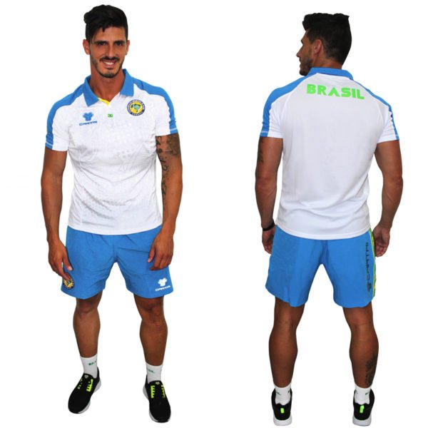 Polo Cartri Brasil Fabio Blanco Azul