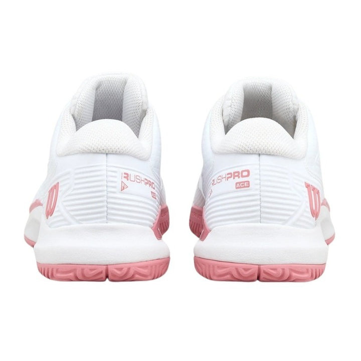 Zapatillas de Pádel de Pádel Wilson Rush Pro Ace Blanco Rosa Junior