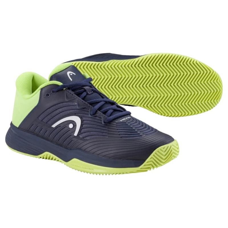 Zapatillas de Pádel de Pádel Head Revolt Pro 4.5 Clay Azul Marino Lima Junior