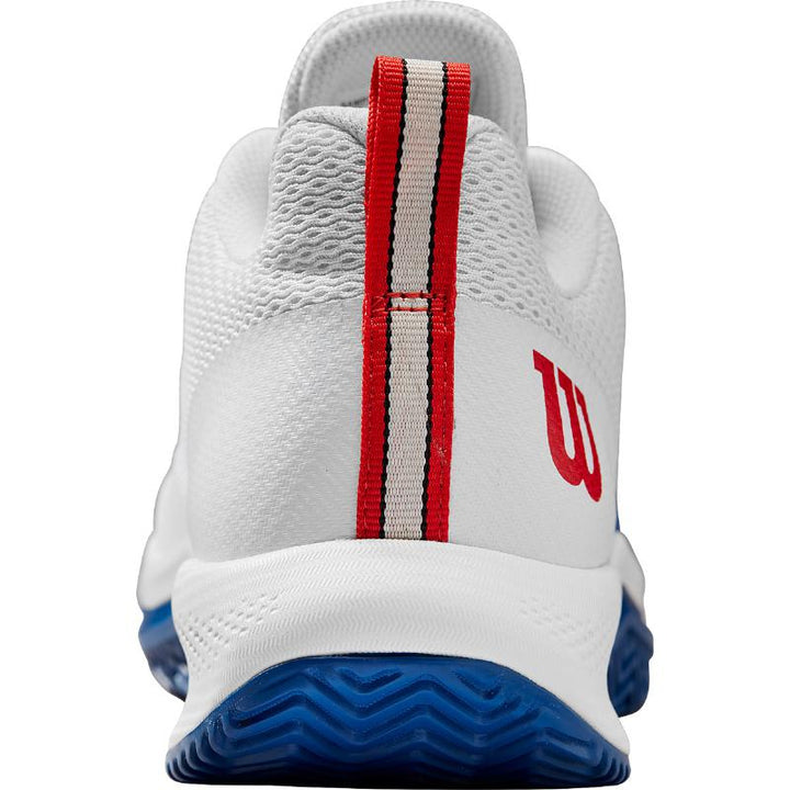 Zapatillas de Padel Wilson Rush Pro Lite Blanco Azul Rojo