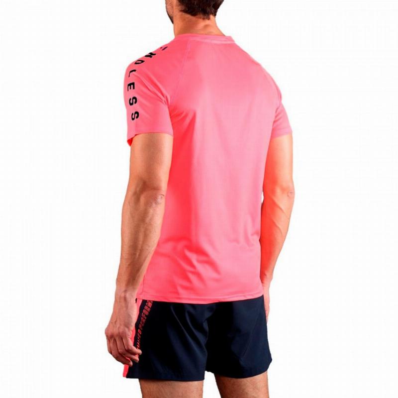 Camiseta Endless Feisty Iconic Coral Brillante