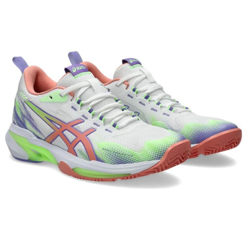 Zapatillas de Padel Asics Sonicsmash FF Blanco Rosa Mujer