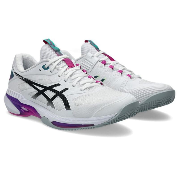 Zapatillas de Padel Asics Solution Speed FF 4 Clay Blanco Rosa