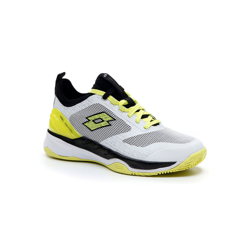 Zapatillas de Pádel de Pádel Lotto Mirage 200 Blanco Amarillo Neon Negro Mujer