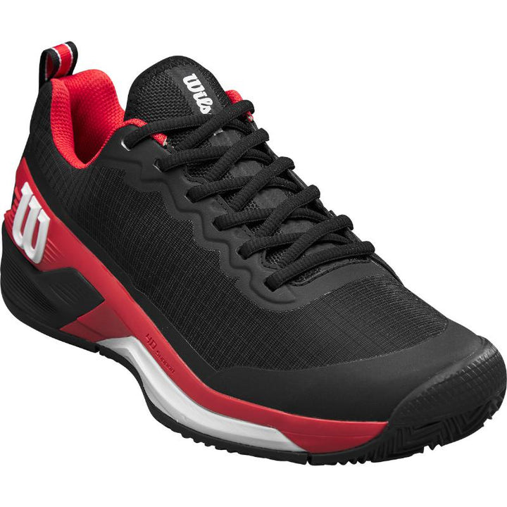 Zapatillas de Padel Wilson Rush Pro 4.5 Clay Negro Rojo Blanco