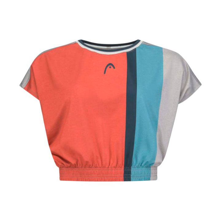 Camiseta Head Crop Top Coral Mujer