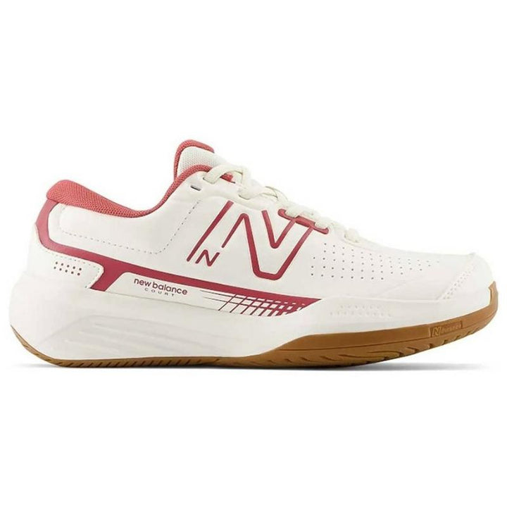 Zapatillas de Padel New Balance 696V5 Blanco Rosa Mujer