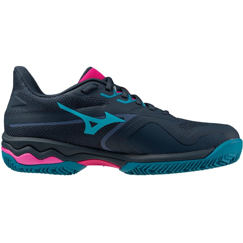 Zapatillas de Pádel de Pádel Mizuno Wave Exceed Light 2 Padel Azul Marino Fucsia Mujer