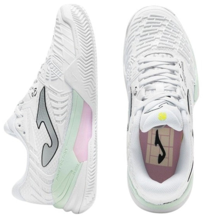 Zapatillas de Pádel de Pádel Joma Roland 2602 Blanco Rosa Mujer