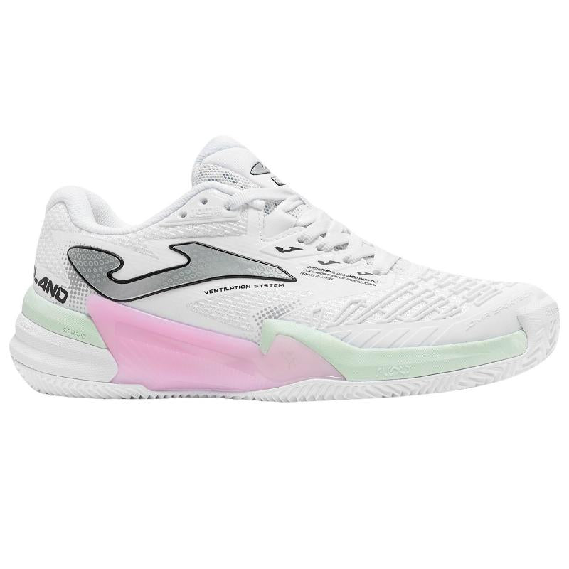 Zapatillas de Pádel de Pádel Joma Roland 2602 Blanco Rosa Mujer