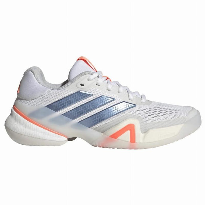 Zapatillas de Pádel Adidas Barricade 14 Blanco Azul Naranja Mujer