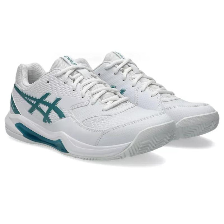 Zapatillas de Padel Asics Gel Dedicate 8 Padel Blanco Verde Pino