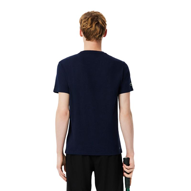 Camiseta Lacoste Daniil Medvedev Tenis Azul Marino