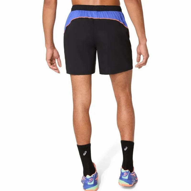 Short Asics Court 7IN Negro Cobalto