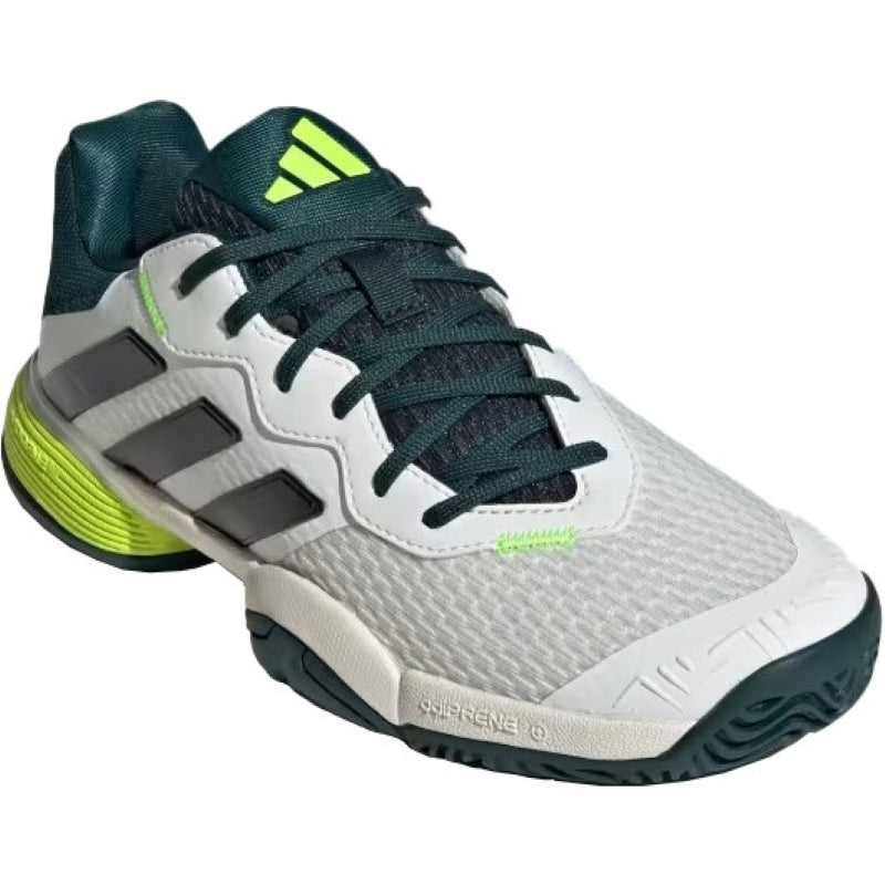 Zapatillas de Padel Adidas Barricade K Blanco Negro Verde Junior