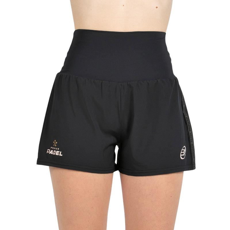 Short Bullpadel Premier Padel Pitan Negro Mujer