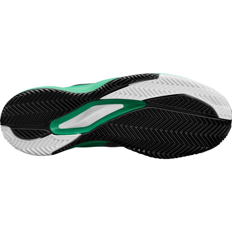 Zapatillas de Padel Wilson Rush Pro Ace Clay Negro Verde Blanco