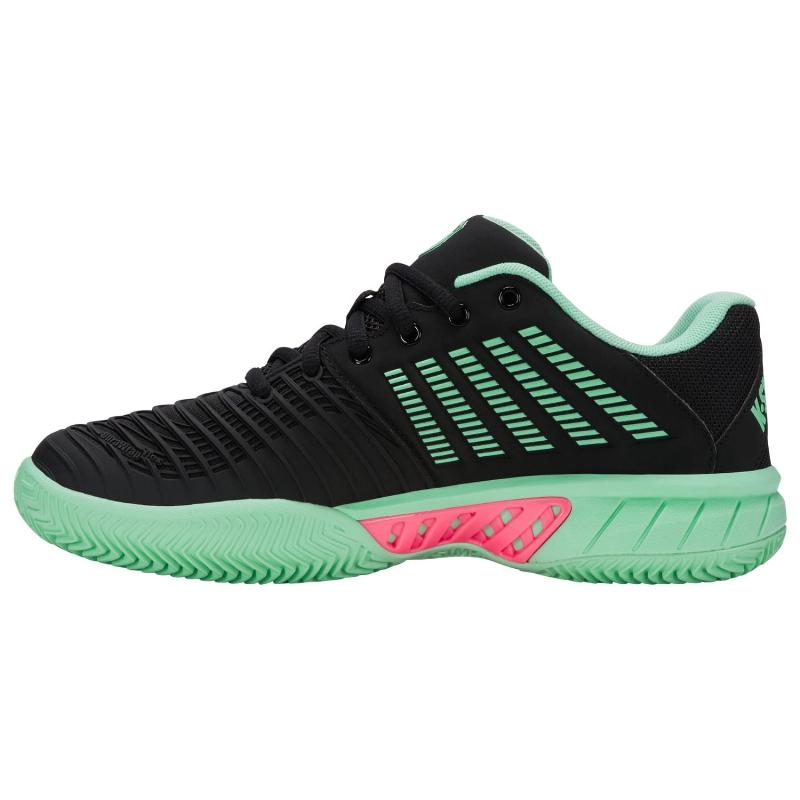 Zapatillas de Padel Kswiss Express Light 3 HB Clay Negro Menta Rosa Mujer