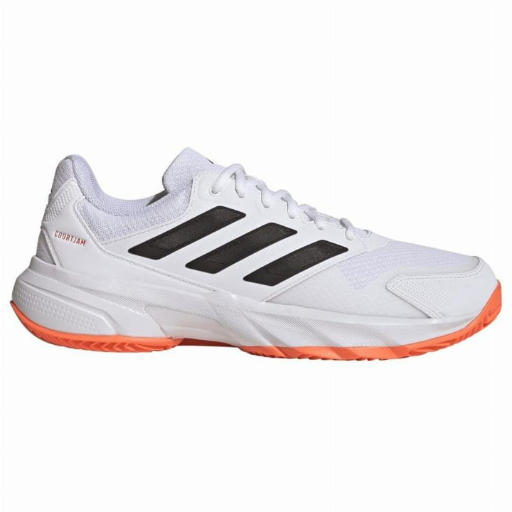 Zapatillas de Padel Adidas CourtJam Control 3 Clay Blanco Naranja Negro