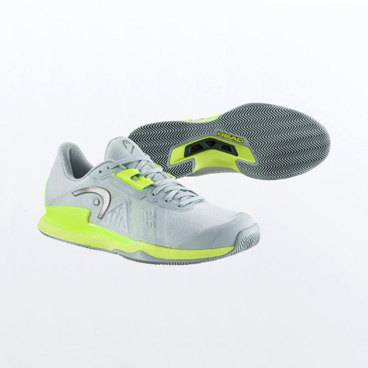 Zapatillas de Pádel de Pádel Head Sprint Pro 3.5 Clay Gris Amarillo