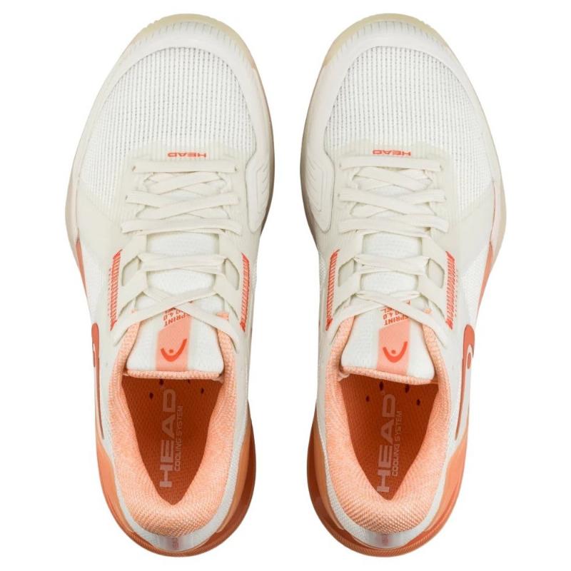 Zapatillas de Padel Head Sprint Pro 4.0 Padel Blanco Coral Mujer