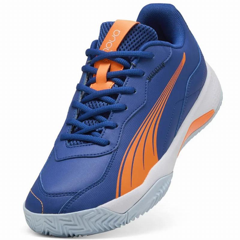 Zapatillas de Padel Puma Nova Smash Azul Naranja