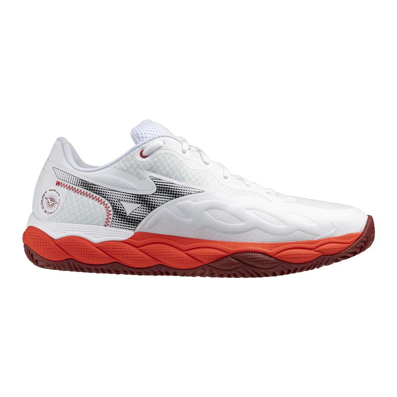Zapatillas de Padel Mizuno Wave Enforce Court Clay Blanco Rojo