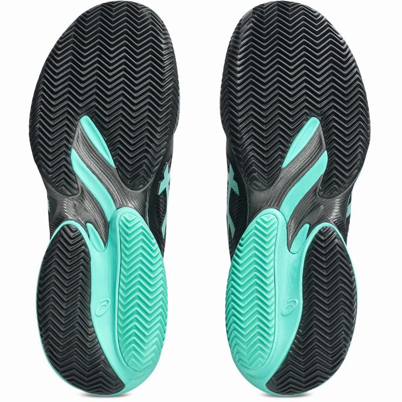 Zapatillas de Padel Asics Court FF 3 Clay Negro Turquesa