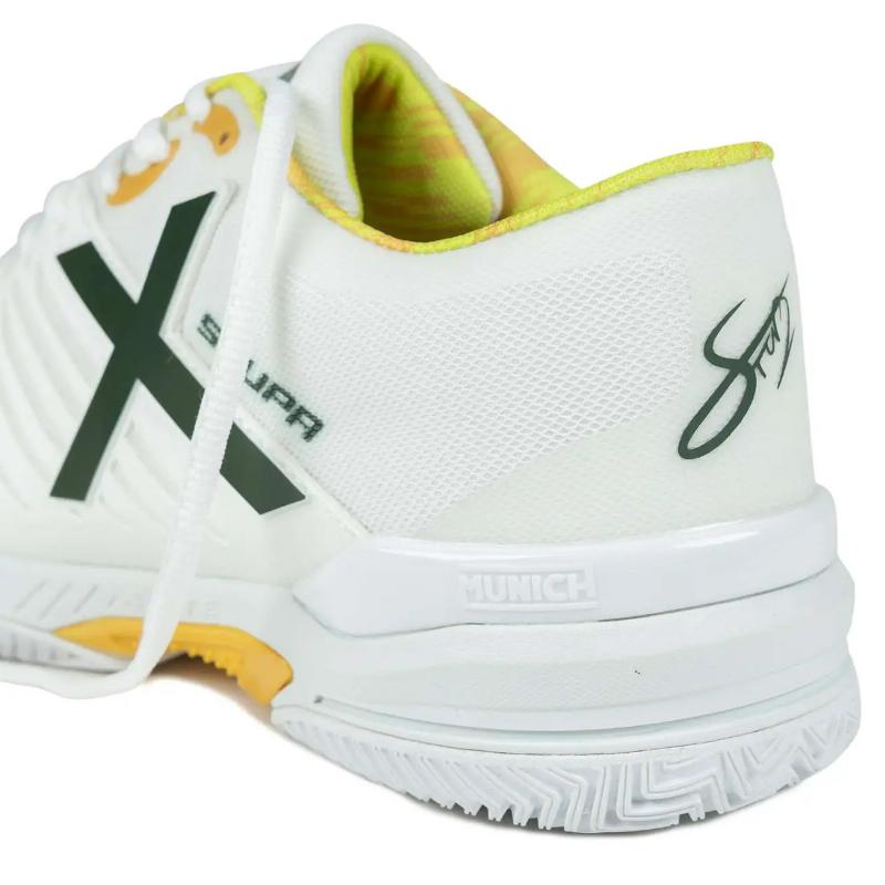 Zapatillas de Padel Munich Stupa Padx 64 Blanco Amarillo