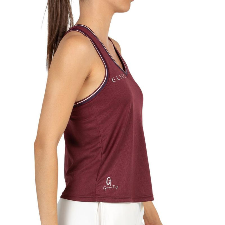 Camiseta Bullpadel Gemma Triay 25I Vino Burdeos