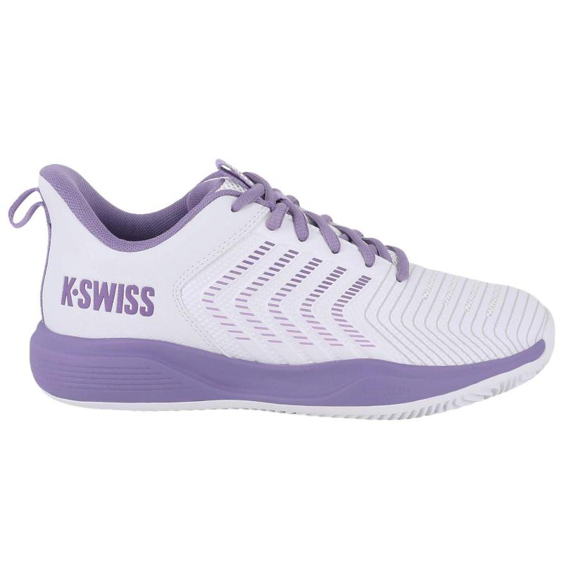 Zapatillas de Pádel de Pádel Kswiss Ultrashot Light Clay Blanco Lavanda Mujer