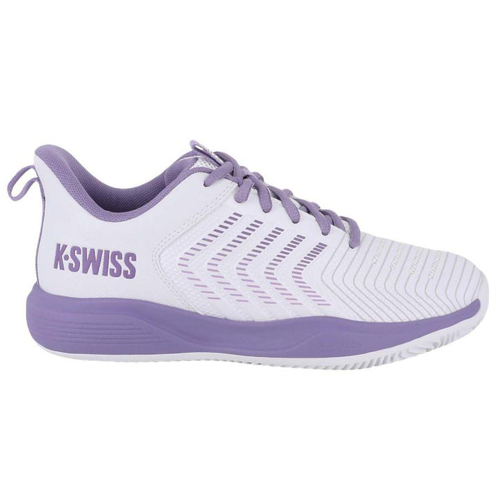 Zapatillas de Pádel de Pádel Kswiss Ultrashot Light Clay Blanco Lavanda Mujer