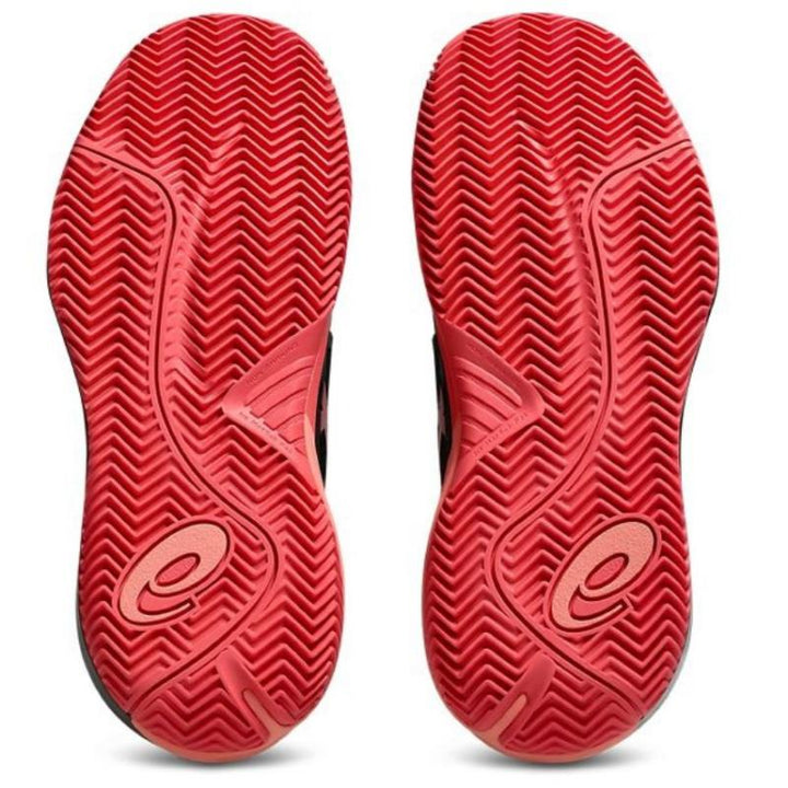 Zapatillas de Padel Asics Gel Resolution X Clay Negro Rojo Mujer