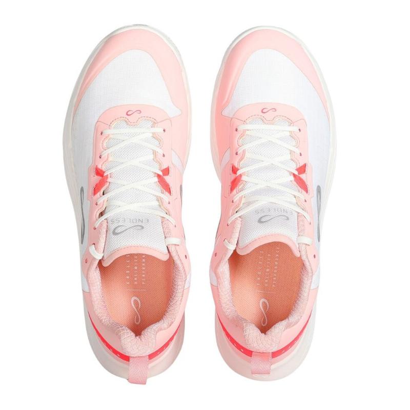 Zapatillas de Padel Endless Infinity Pro Blanco Rosa Mujer