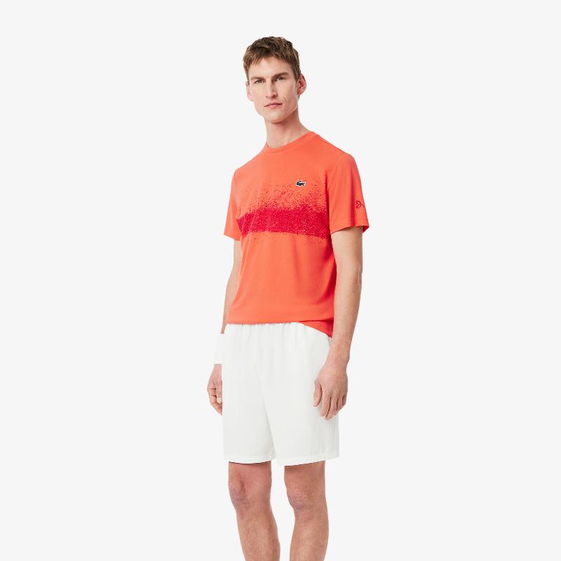 Camiseta Lacoste Novak Djokovic Naranja Rojo