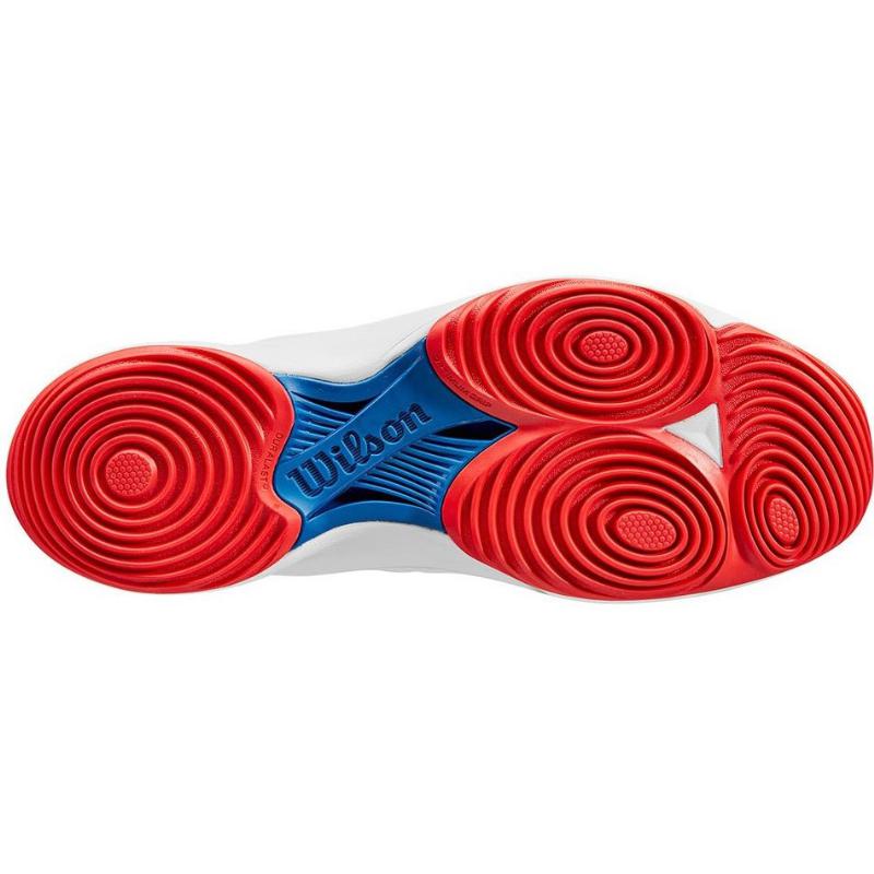 Zapatillas de Padel Wilson Hurakn 2.0 Blanco Azul Rojo