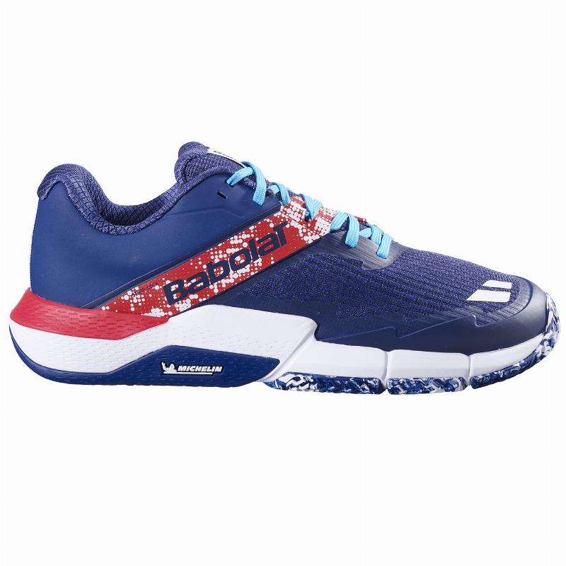 Zapatillas de Pádel de Pádel Babolat Movea 2 Azul Oscuro Rojo