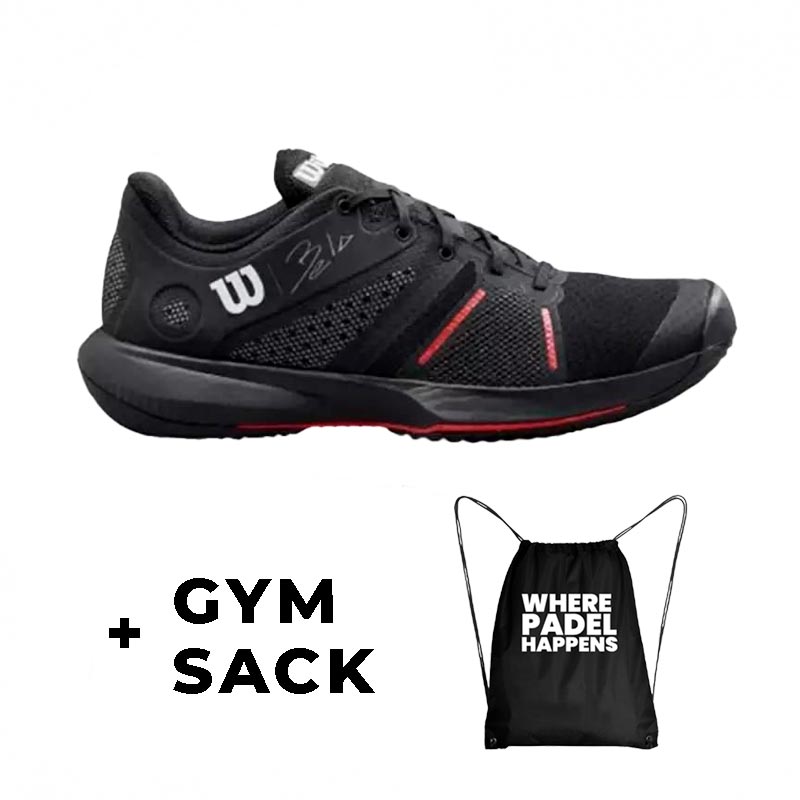Zapatillas de Pádel de Pádel Wilson  Bela Pro Negro Rojo Amapola