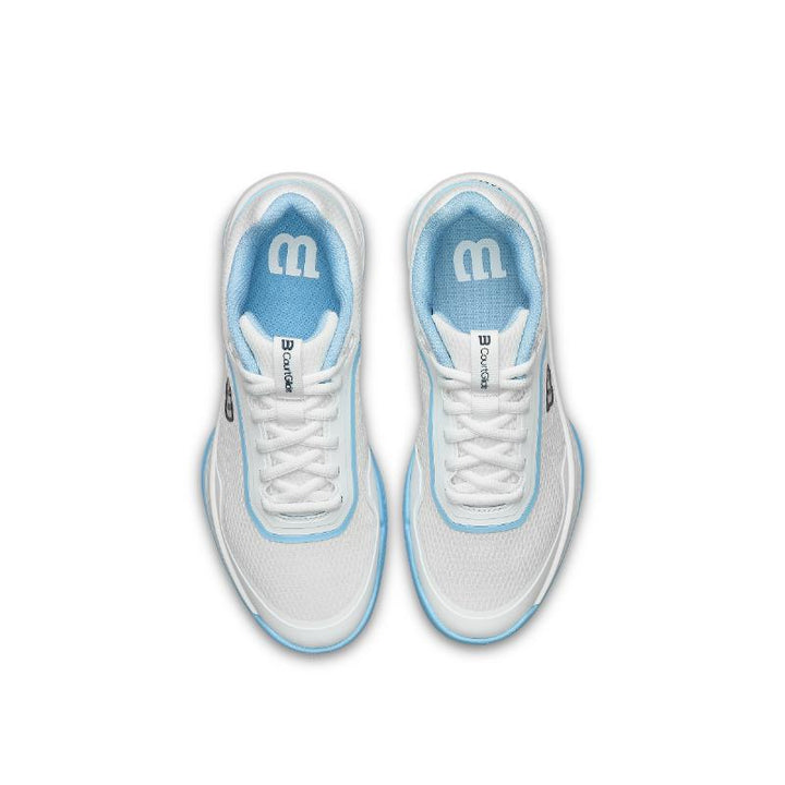 Zapatillas de Pádel de Pádel Wilson Courtglide Blanco Celeste Mujer